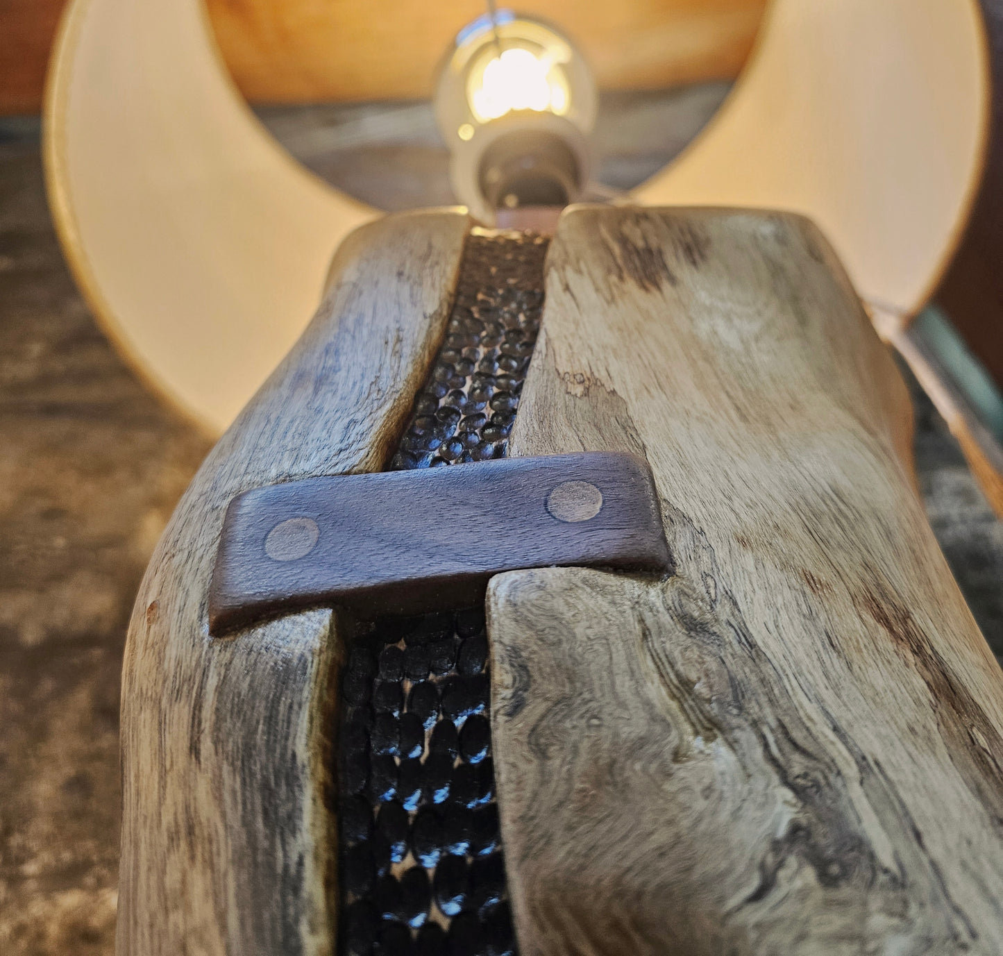 LG Handmade Scandinavian Inspired Wood Lamp