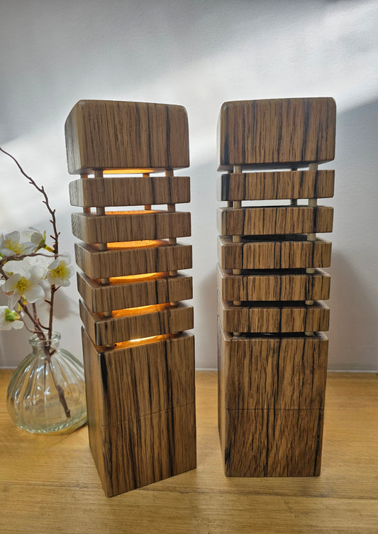 Keel Wooden Column Lamp