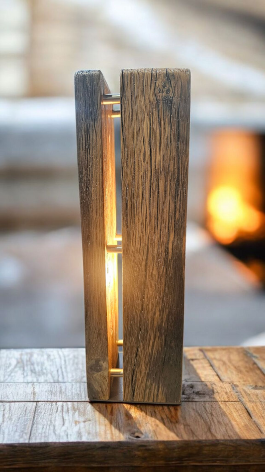 Custom lighting Oak lamp