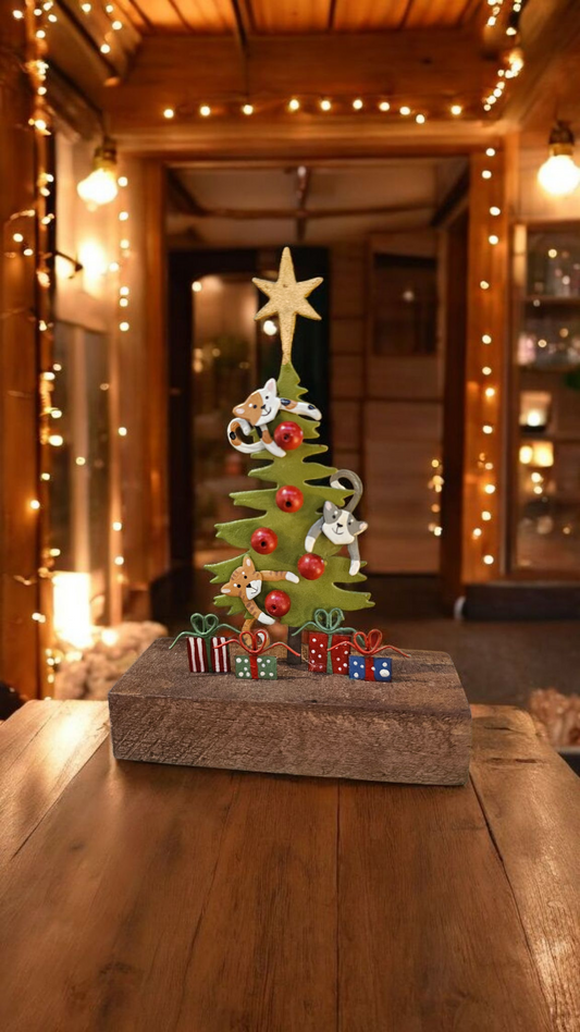 Cats in the Tree Christmas Decoration