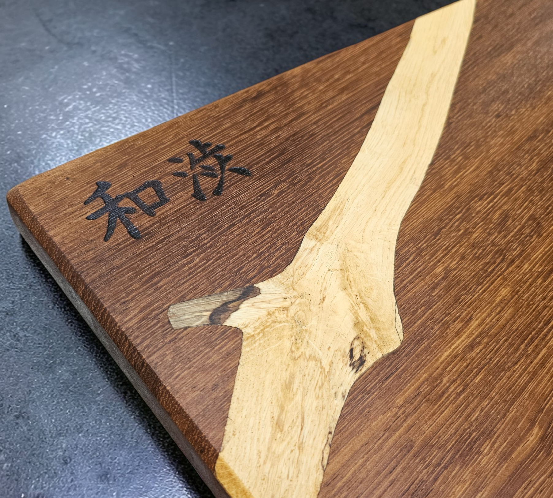 Shinrin Yoku Sycamore Inlay Chopping Board (Handmade)