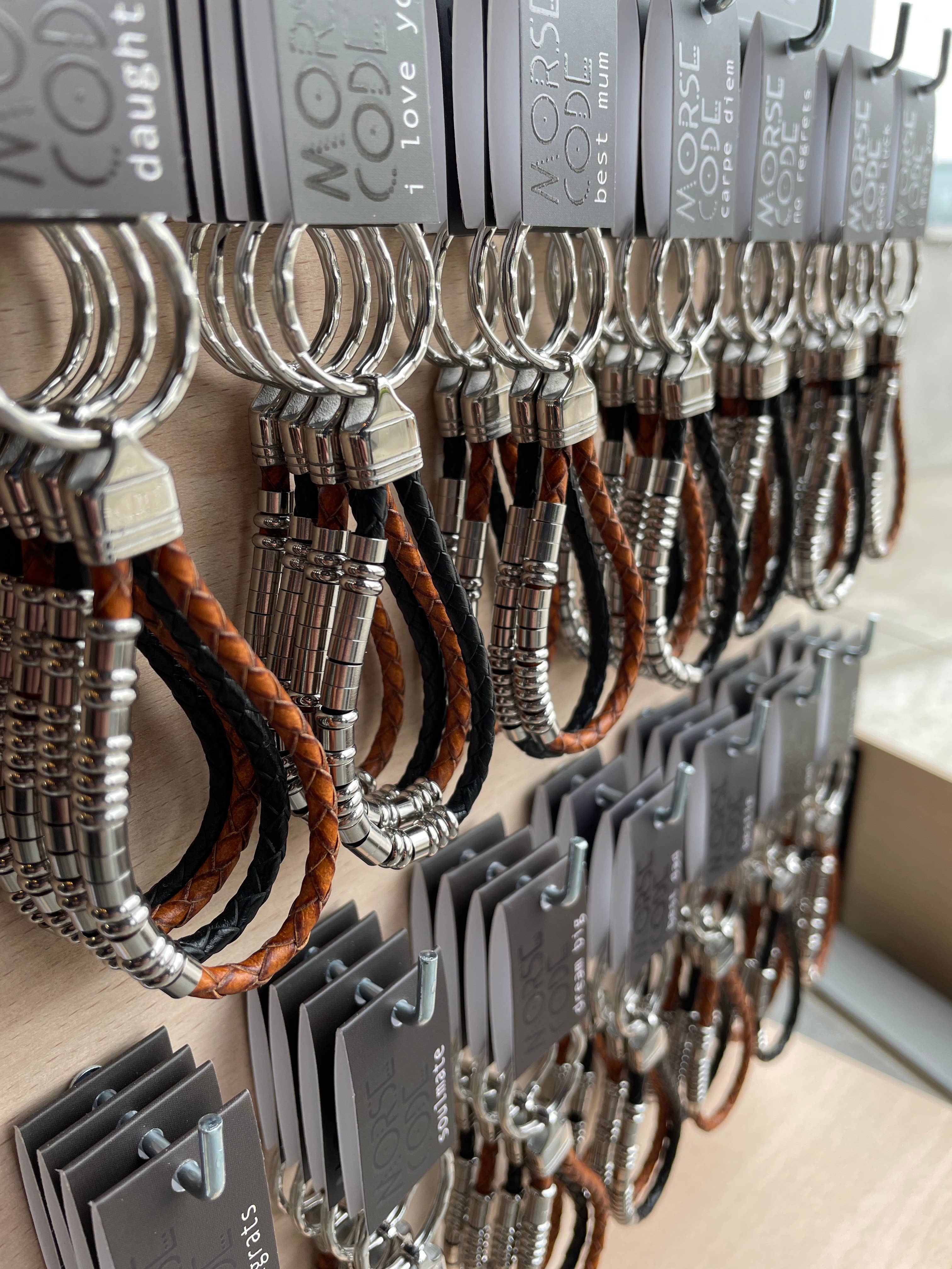 I Love You - Morse Code Keyring