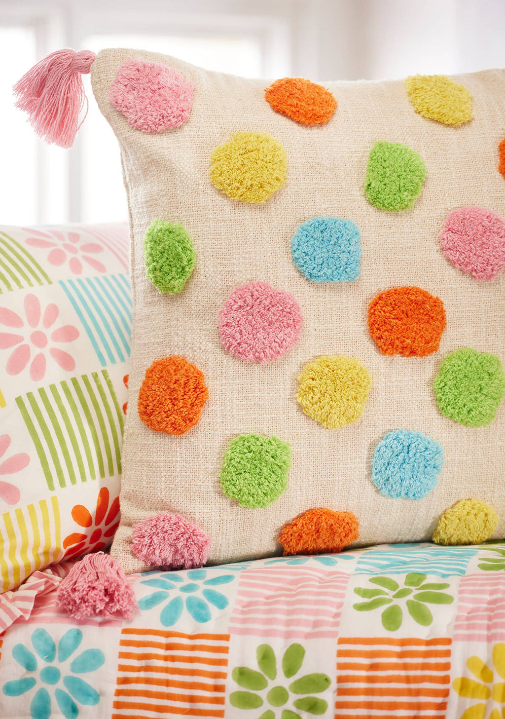 Tufted Dot Cushion
