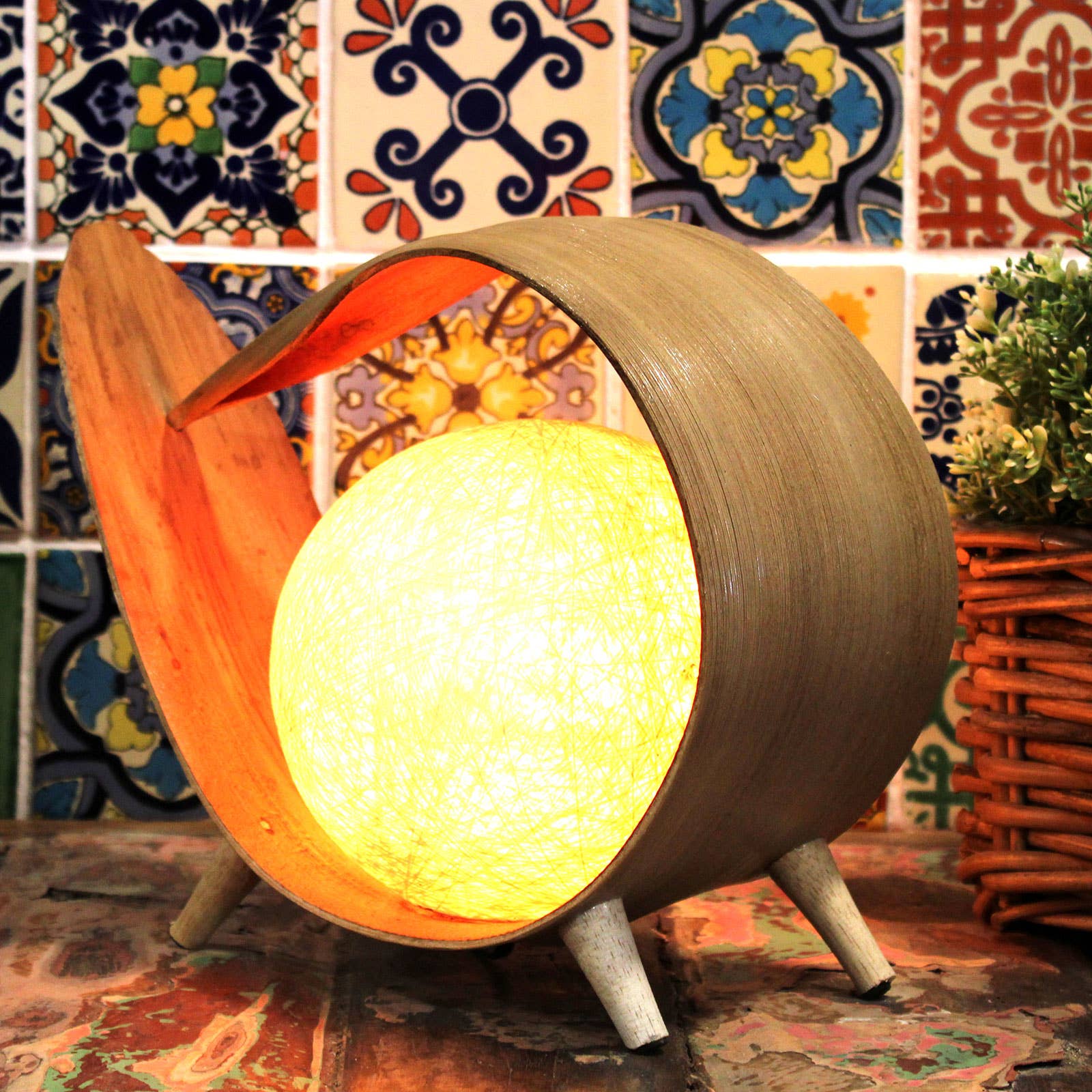 Bali Coconut Leaf Lamp