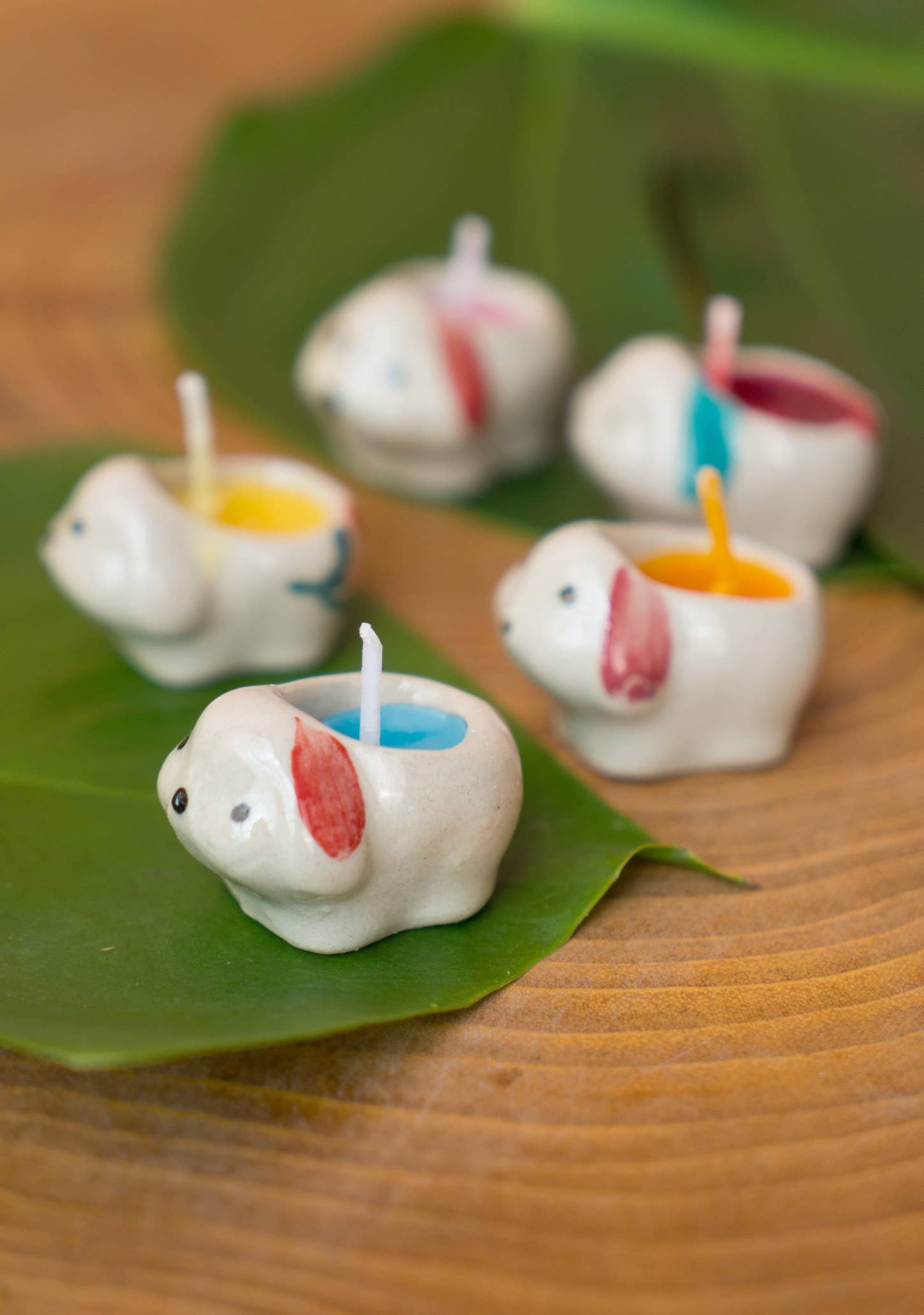 Tray of 5 Ceramic Cat/Dog Candles