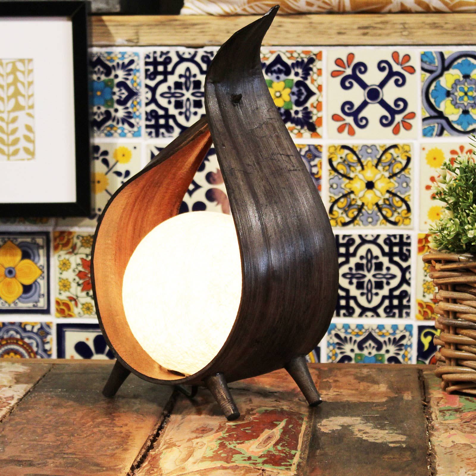 Bali Coconut Leaf Lamp