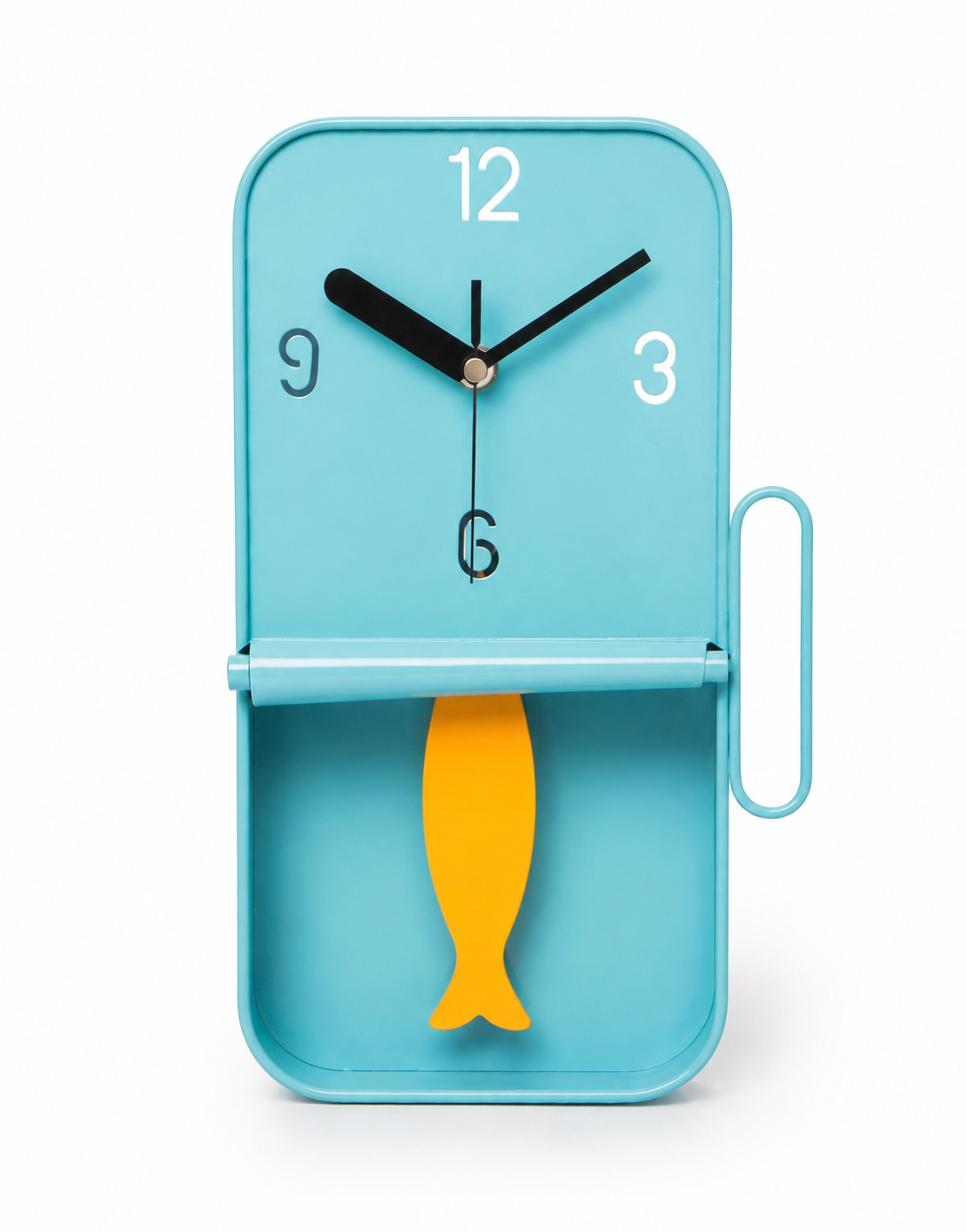 Metal Sardine Tin Pendulum Wall Clock