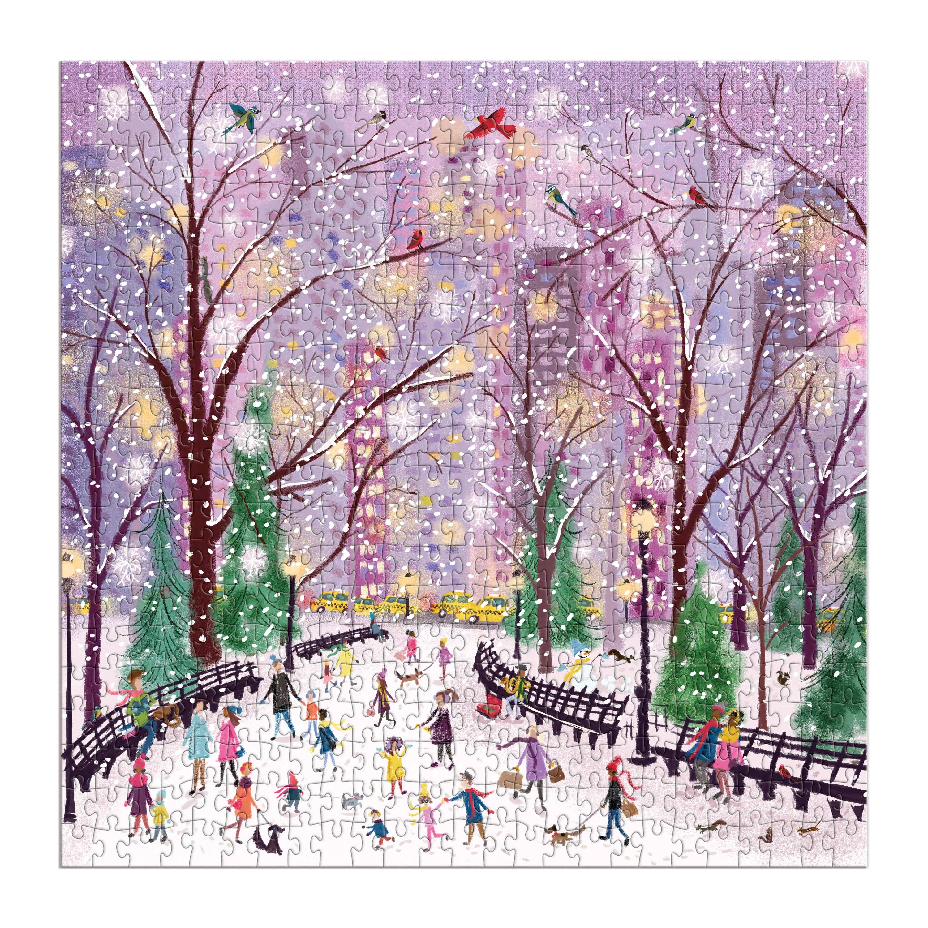 Snowy Night 500 Piece Puzzle (Jigsaw Products)