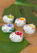 Tray of 5 Ceramic Cat/Dog Candles